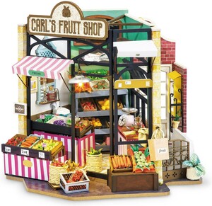 Robotime Mini maison à construire - Carl's Fruit Shop 6946785113136