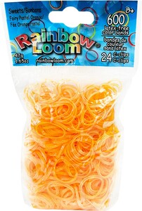 Rainbow Loom Élastiques à bracelet Sweets: Fairy Pastel Orange 812317021209