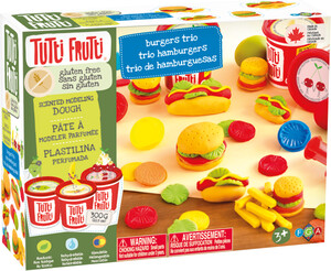 Tutti Frutti Pâte à modeler ensemble trio hamburgers sans gluten 061404177026