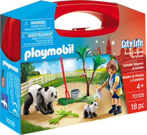 Playmobil Playmobil 70105 Mallette transportable Soigneur et pandas 4008789701053