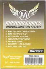 Mayday Games Protecteurs de cartes mini american 41x63mm 100ct 080162890459
