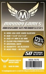 Mayday Games Protecteurs de cartes mini american de luxe 125% Thicker 41x63mm 50ct 080162892231