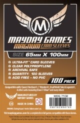 Mayday Games Protecteurs de cartes magnum cooper transparent (clear) 65x100mm 100ct 080162894785