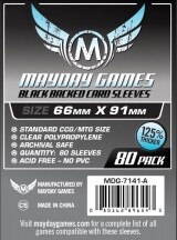 Mayday Games Protecteurs de cartes mtg noir 66x91mm 125% thicker 80ct 080162896543