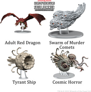 NECA/WizKids LLC Dnd Painted Minis icons 24: Spelljammer Ship Scale Threats From the Cosmos 634482961780