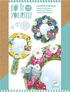 Djeco Do it yourself - Miroirs à décorer / Jolies fleurs 3070900079083