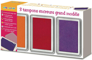 Créa Lign' Crealign - Tampon encreur Orange/Rouge/Violet 3760119710371