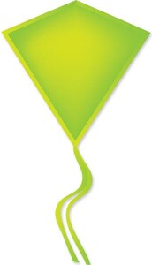 Premier Kites Cerf-volant monocorde Losange 30" Vert neon 630104160944