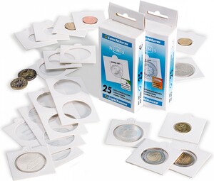 Lighthouse Publications, Inc. monnaie coin holders Pieces sous cadres 25mm paquet de 25 (0.25$) -numis 4004117168406