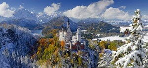 Ravensburger Casse-tête 2000 panorama château de Neuschwanstein, Allemagne 4005556166916