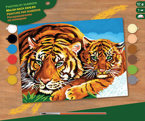 Sequin Peinture à numéro Peinture à numéro senior Tigres 5013634010395