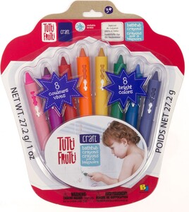 Tutti Frutti Crayons de bain Tutti frutti, ensemble de 8 (fr/en) 061404151088