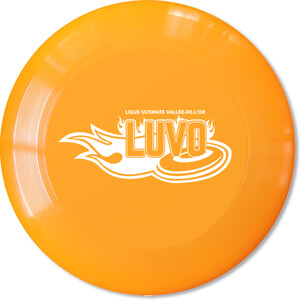 Ligue Ultimate Vallée-de-l'Or (LUVO) Disque Ultimate 140g orange logo LUVO blanc 