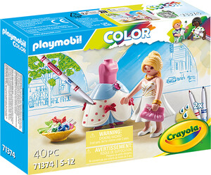 Playmobil Playmobil 71374 Couleur - Designer de défilé de mode avec vêtements et accessoires 4008789713742