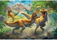Trefl Casse-tête 160 Bataille de Tyrannosaures 5900511153606