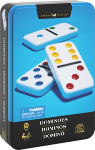 Spin Master Dominos couleurs Double 6 (d6) Boîte métal 778988437254