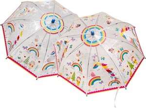 Floss and Rock Parapluie Rainbow Fairy Transparent Colour Changing Umbrella 5055166358477