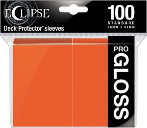 Ultra PRO Protecteurs de cartes Standard Eclipse PRO-Gloss Orange 100ct 074427156077