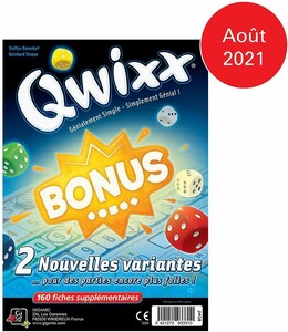 Gigamic Qwixx (fr/en) ext Recharge 02 Bonus (Bloc 160 fiches) 3421272933310