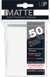 Ultra PRO Protecteurs de cartes Standard PRO-Matte blanc 66x91mm 50ct 074427826512