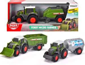Dickie Toys Tracteur et remorque Farm Life Team 18 cm assortis 4006333080593