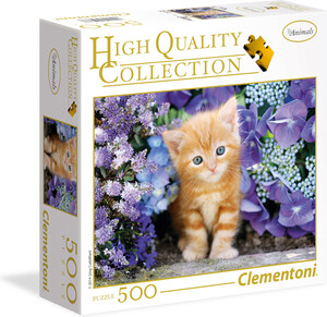 Clementoni Casse-tête 500 Ginger Cat (Chat Roux) Boite carré 8005125959778