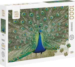Belvedere Puzzle Casse-tête 1000 Prestige - Paon bleu 061152818301