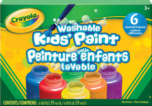 Crayola peinture lavable 6 pots 063652120410