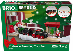BRIO Brio Train en bois Ensemble de train à vapeur de Noël 36014 7312350360141