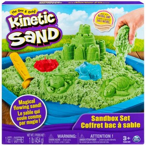 Kinetic Sand Kinetic Sand bac et moules à sable vert (sable cinétique) 778988181379