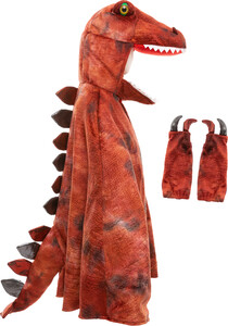 Creative Education Costume Cape Grandasaurus T-Rex rouge/noir avec griffes, grandeur 4-6 771877568756