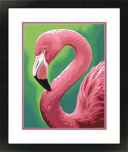Dimensions PaintWorks Peinture à numéro Flamant rose 11x14" 91677 088677916770