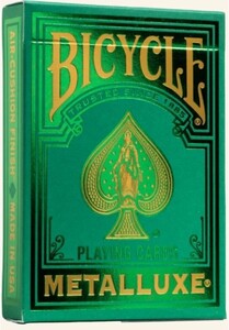Bicycle Cartes à jouer - Metaluxe Holyday Vert 073854095133