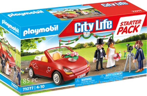 Playmobil Playmobil 71077 Starter Pack Couple de maries avec photographe et voiture 4008789710772