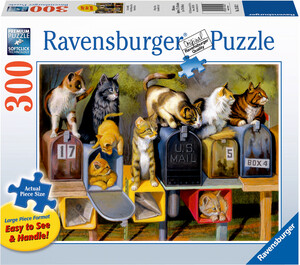 Ravensburger Casse-tête 300 Large Le courrier des chats 4005556135622