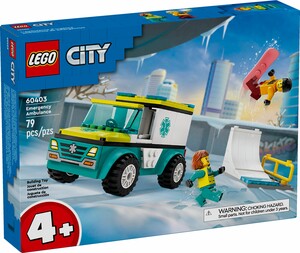 LEGO LEGO 60403 L’ambulance de secours et le snowboardeur 673419386913