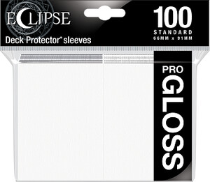 Ultra PRO Protecteurs de cartes Standard Eclipse PRO-Gloss Blanc 100ct 074427156008