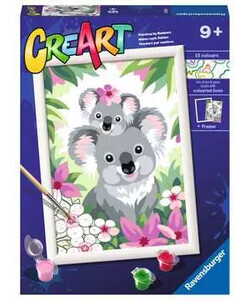 CreArt Peinture à numéro CreART Koalas câlins 4005556200504