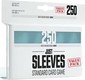 Gamegenic Protecteurs de cartes Just Sleeves Clear 250qt Value Pack 4251715411377