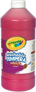 Crayola Peinture à tempera lavable rouge 946 ml 071662003388