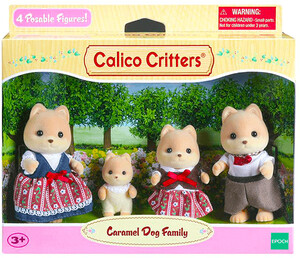 Calico Critters Calico Critters Caramel Dog Family 020373318809
