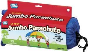Toysmith Parachute 10' en nylon avec 12 poignées + sac 085761091948