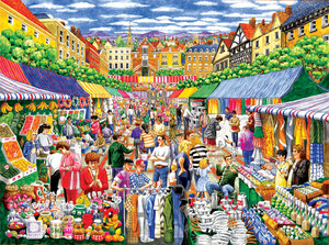 SunsOut Casse-tête 1000 Une journée au marché public (A Day at the Marketplace) SunsOut 52415 796780524156