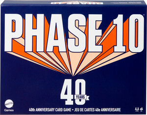 Mattel Phase 10 Édition 40e anniversaire de luxe (fr/en) jeu de cartes 194735074969