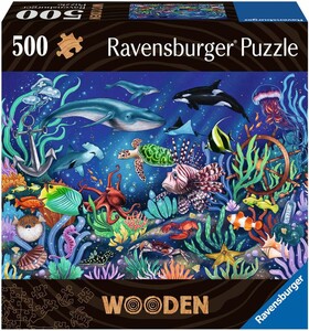 Ravensburger Casse-tête 500 Pieces en bois Sous la mer 4005556175154