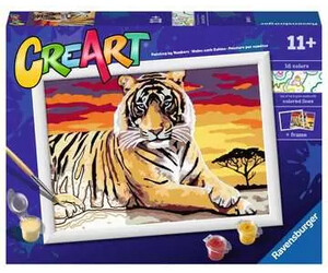 CreArt Peinture à numéro CreART Tigre majestueux 4005556289370
