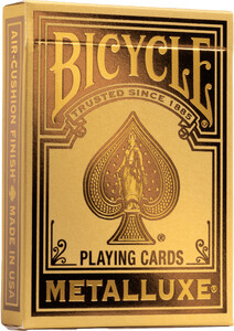 Bicycle Cartes à jouer - Metaluxe Holyday Doré 073854095157