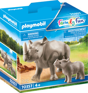 Playmobil Playmobil 70357 Rhinoceros et sont petit (mars 2021) 4008789703576