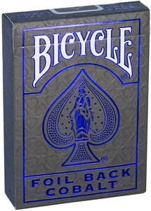 Bicycle Cartes à jouer - metallique bleu 073854024416