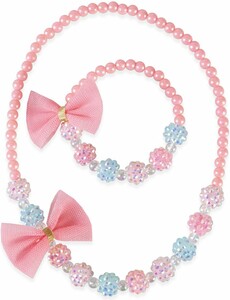 Creative Education Bijou Think Pink Necklace & Bracelet set 771877861147